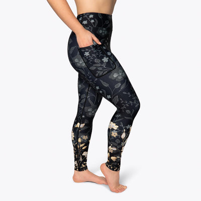 Elegant Floral Leggings