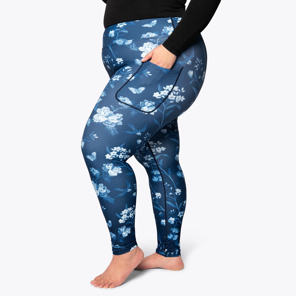 Signature Blue Vintage Bloom Leggings