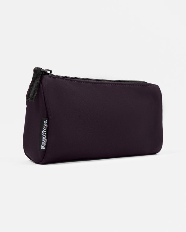 Alisa Deep Plum Cosmetic Pouch