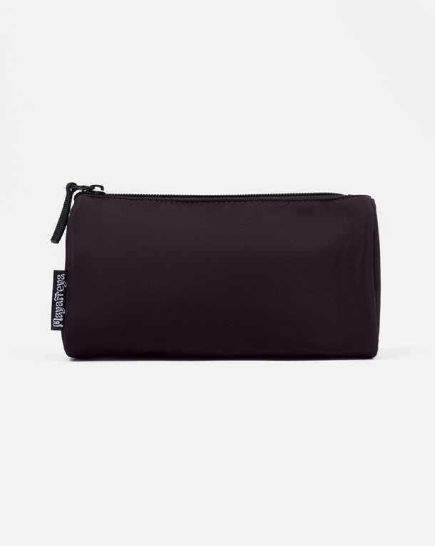 Alisa Deep Plum Cosmetic Pouch