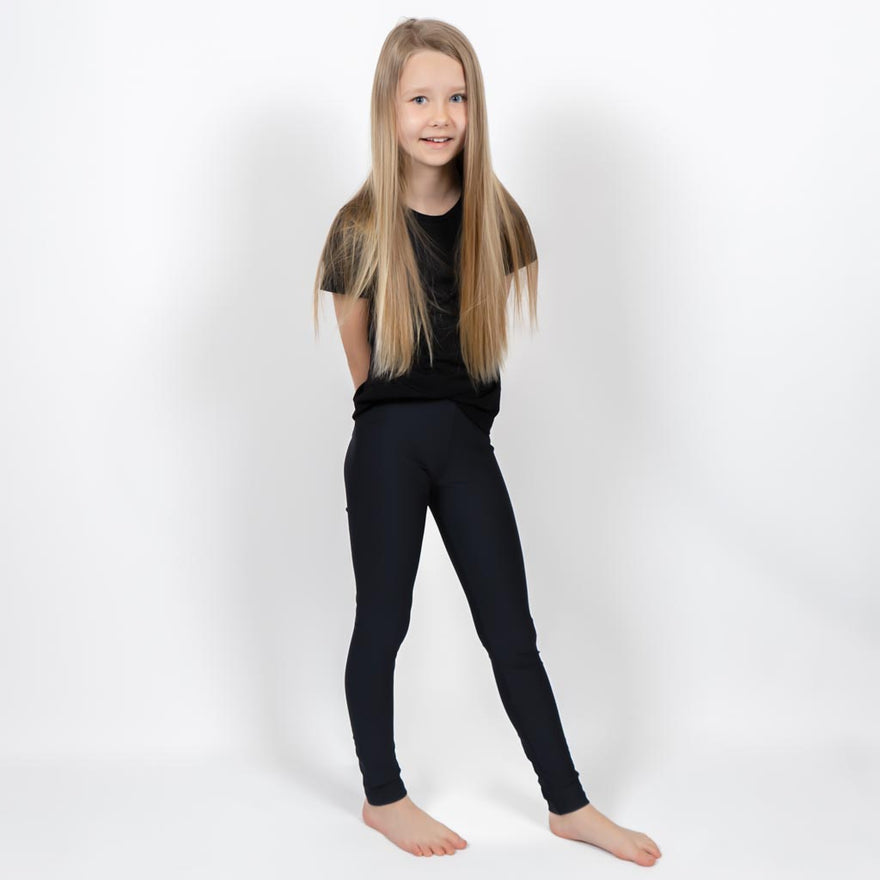 Black Kids Leggings
