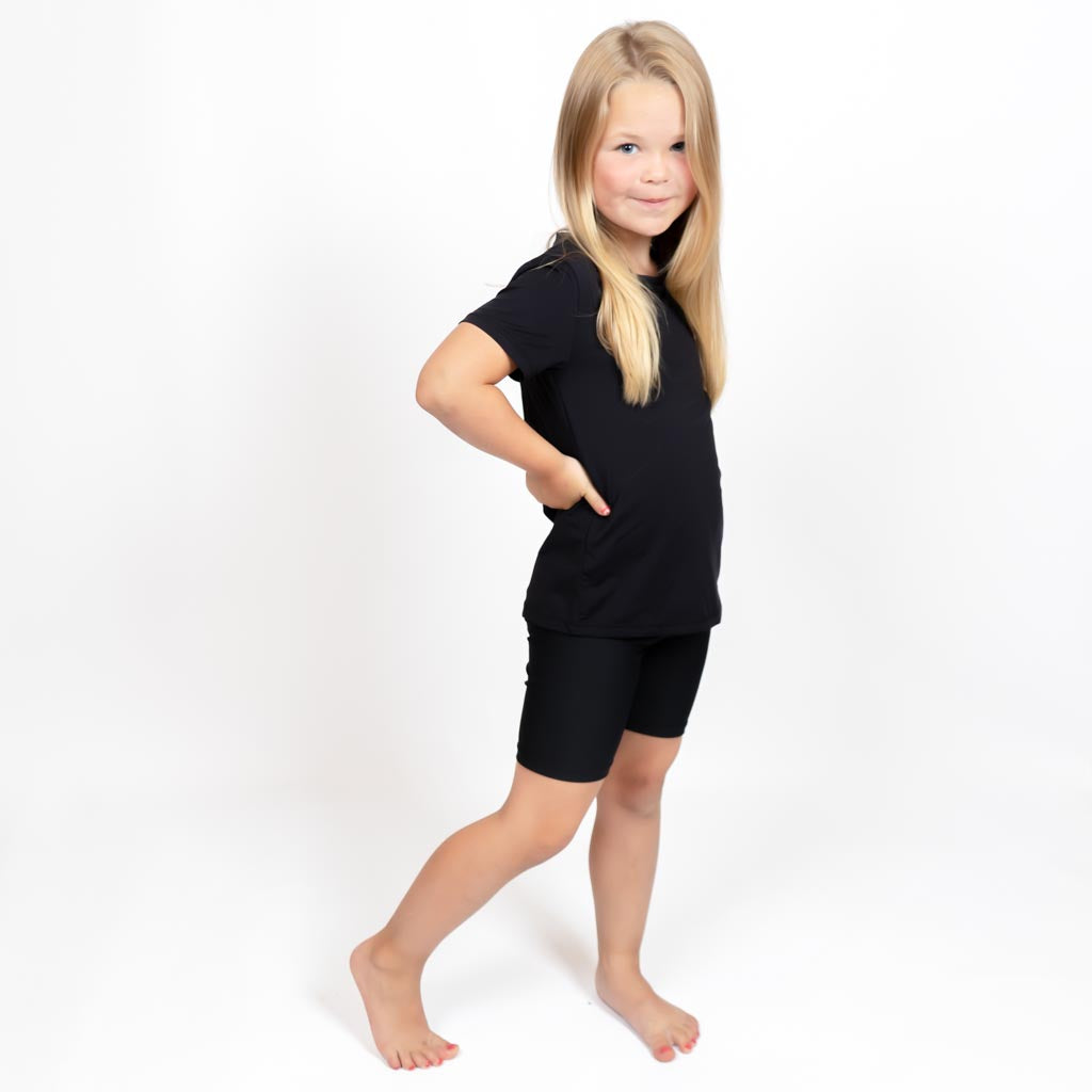 Black Børne Shorts