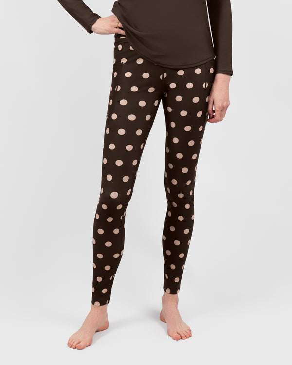 Signature Brown Dot Leggings