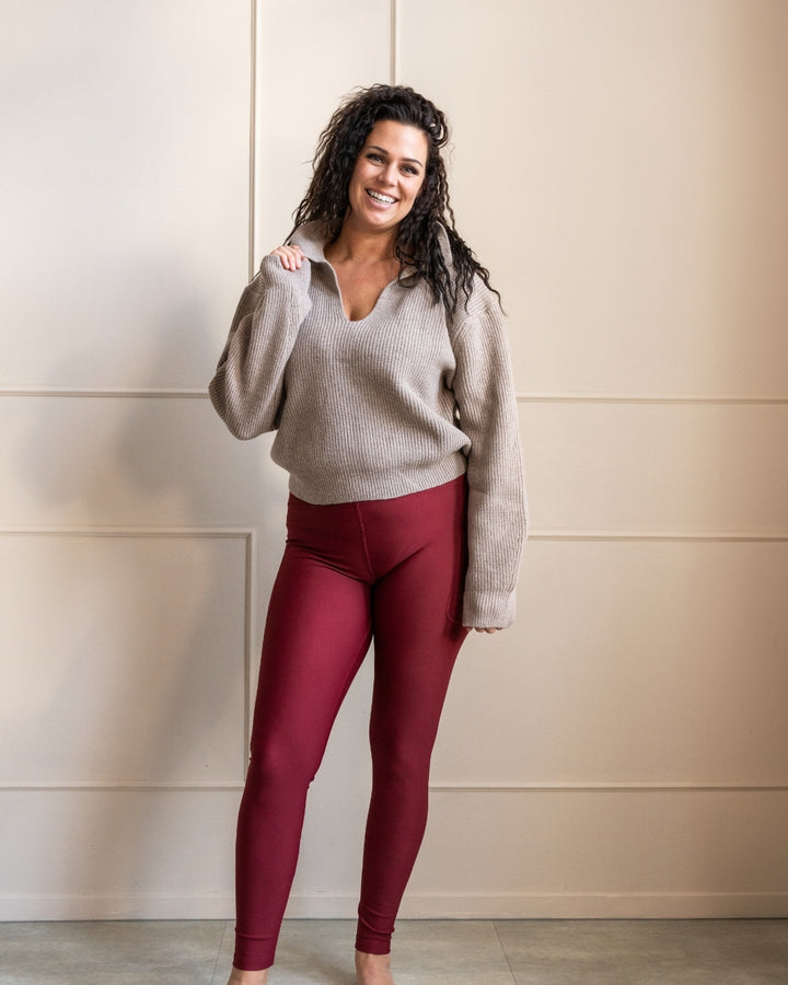 Signature Bordeaux Leggings