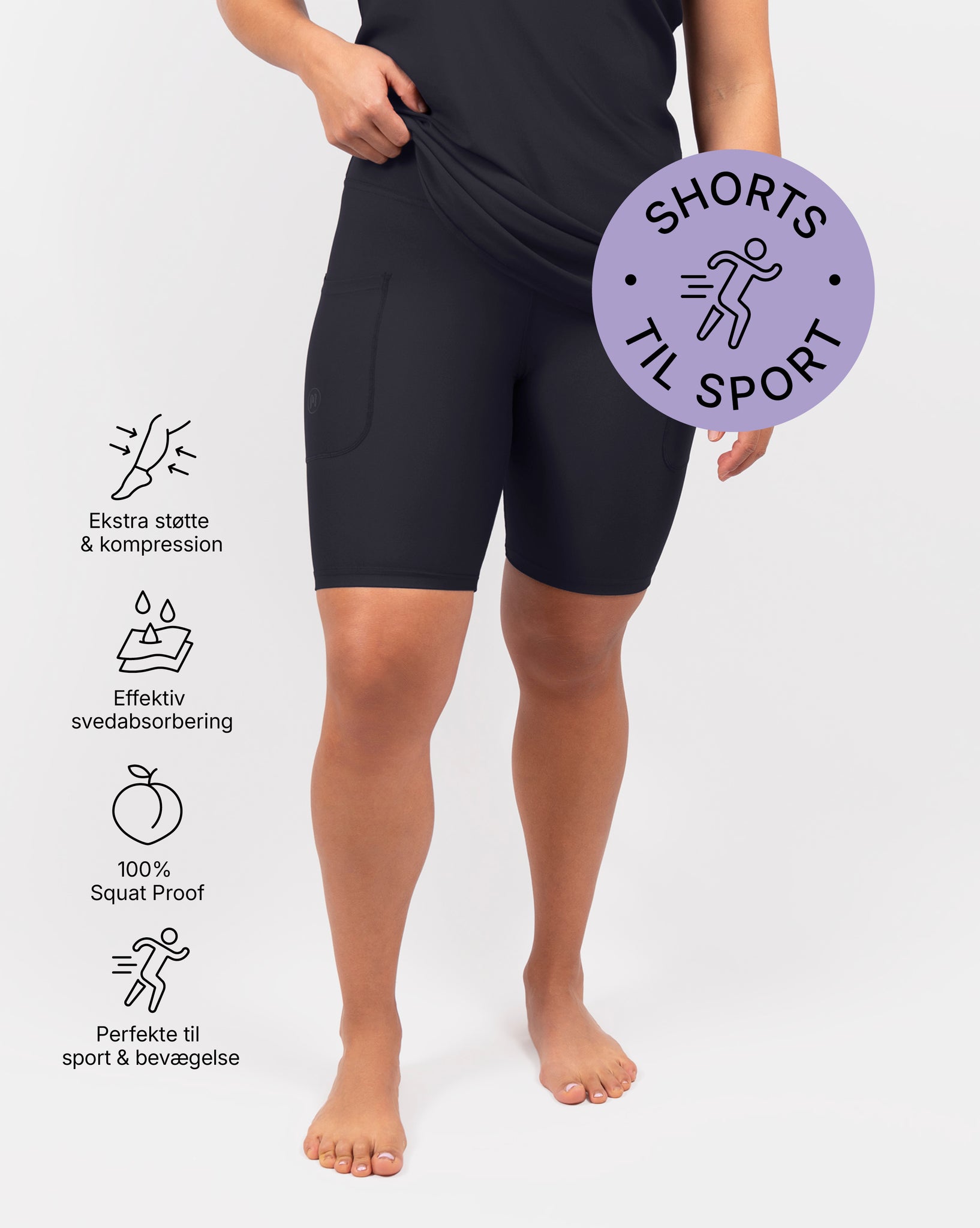 Eva Deep Blue Compression Shorts