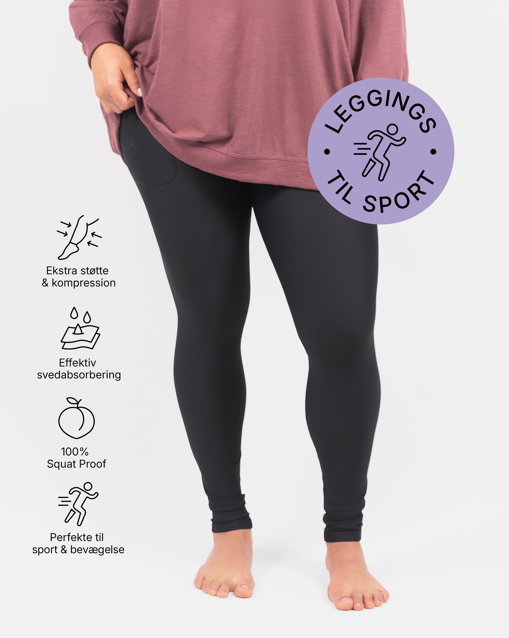 Eva Deep Grey Compression Leggings