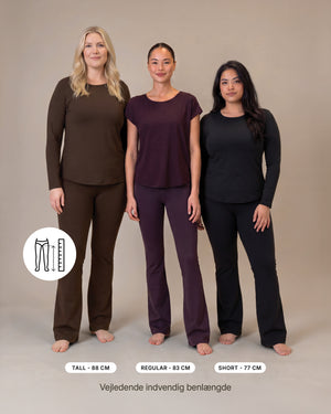 Maya Mocha Brown Flared Leggings Tall