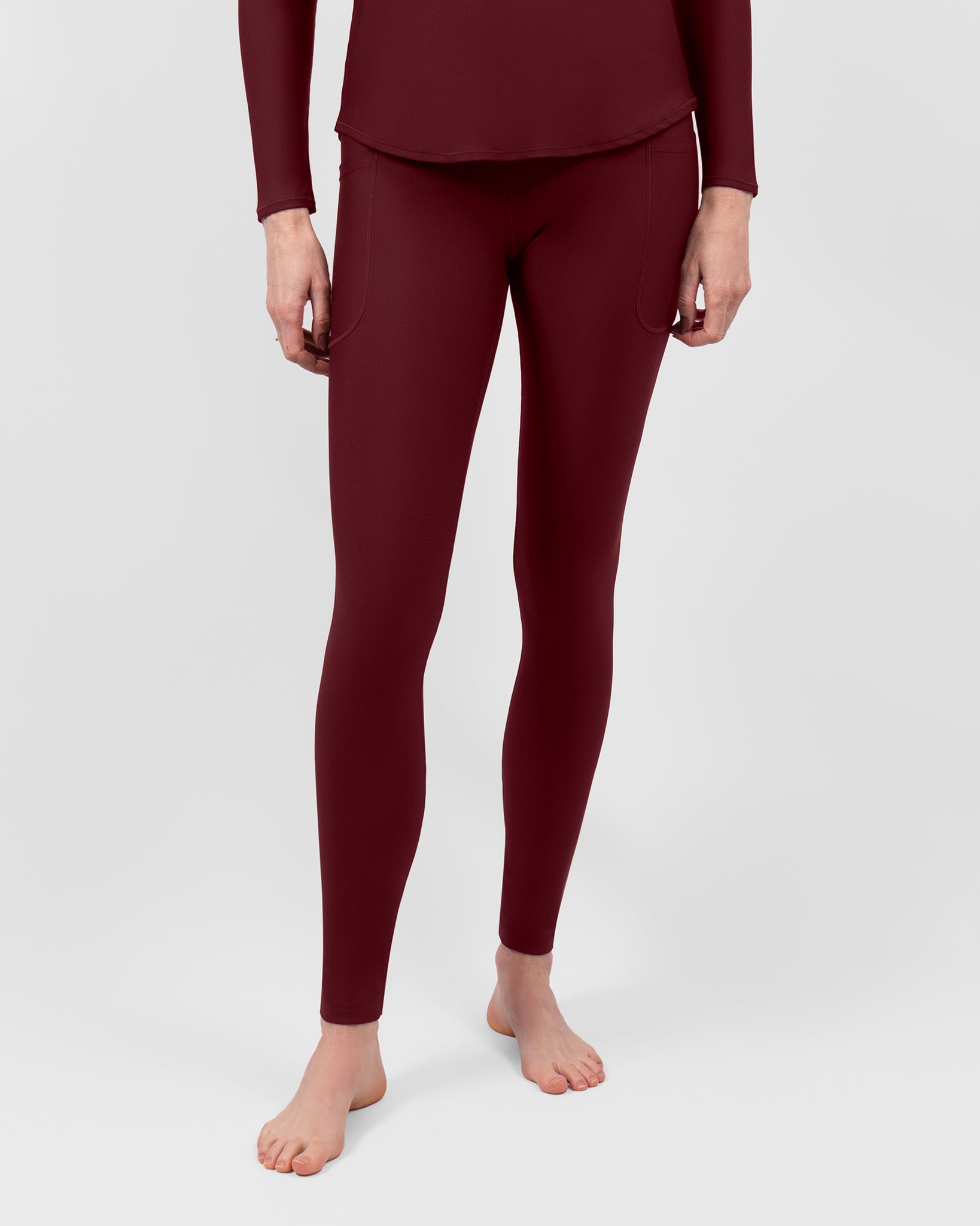 Signature Deep Bordeaux Leggings