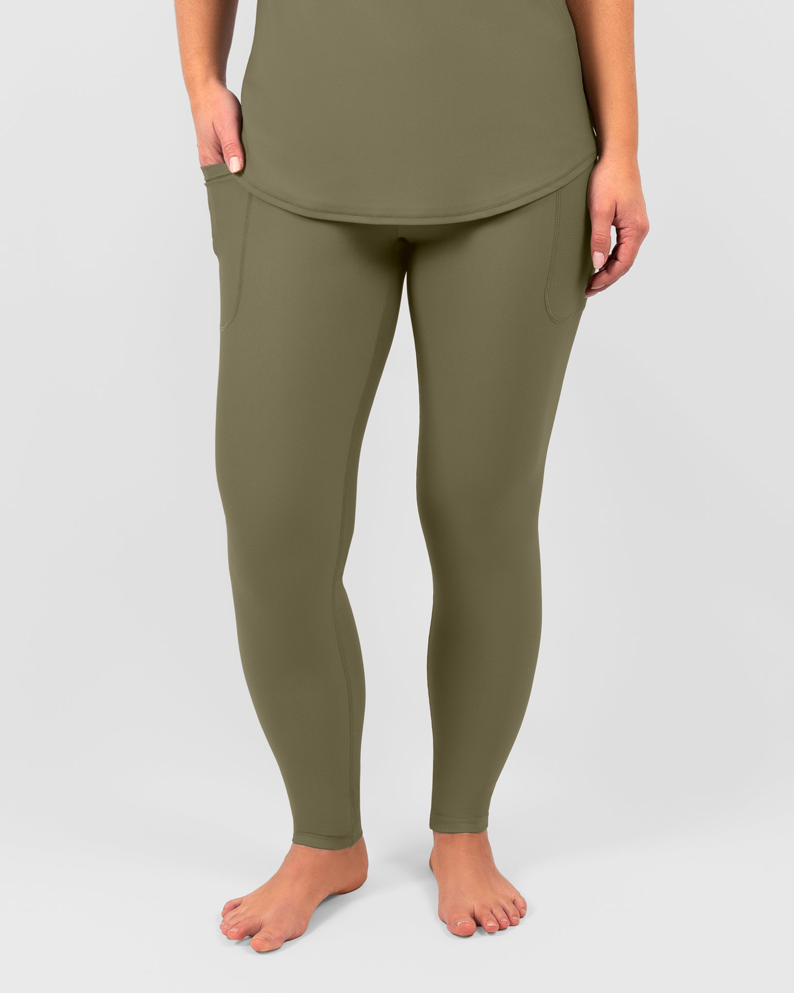 Signature Dusty Green Leggings