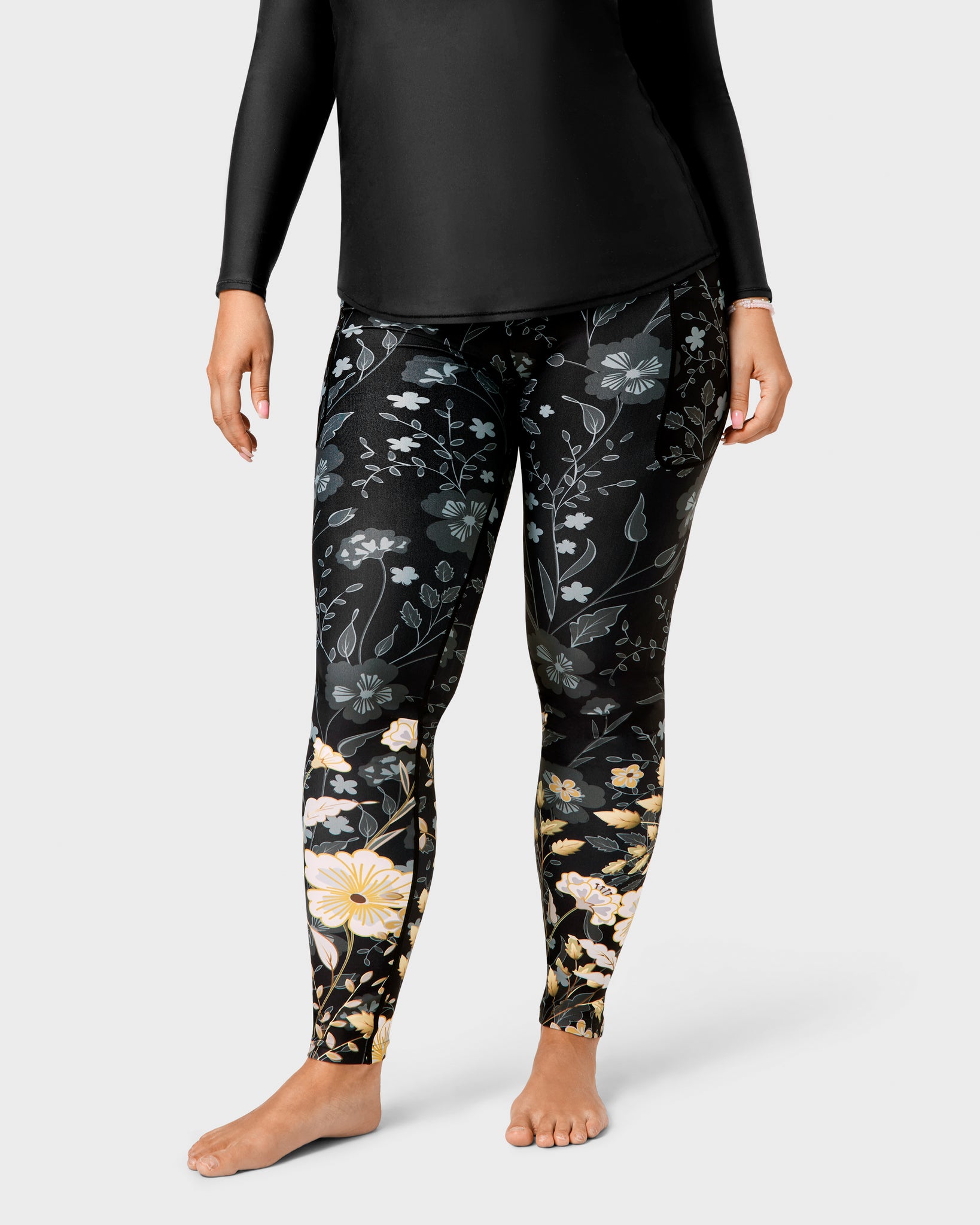 Elegant Floral Leggings
