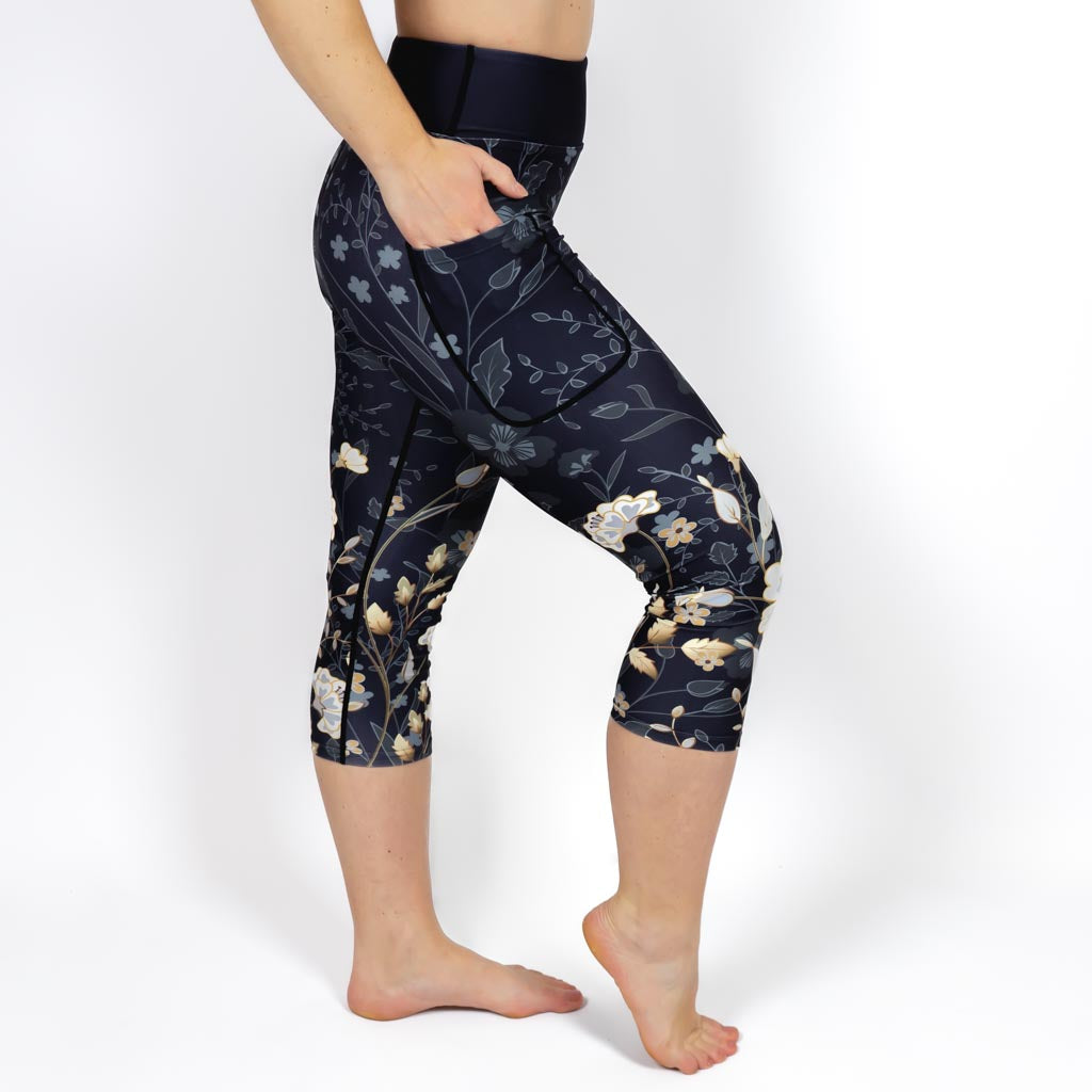 Elegant Floral Capri