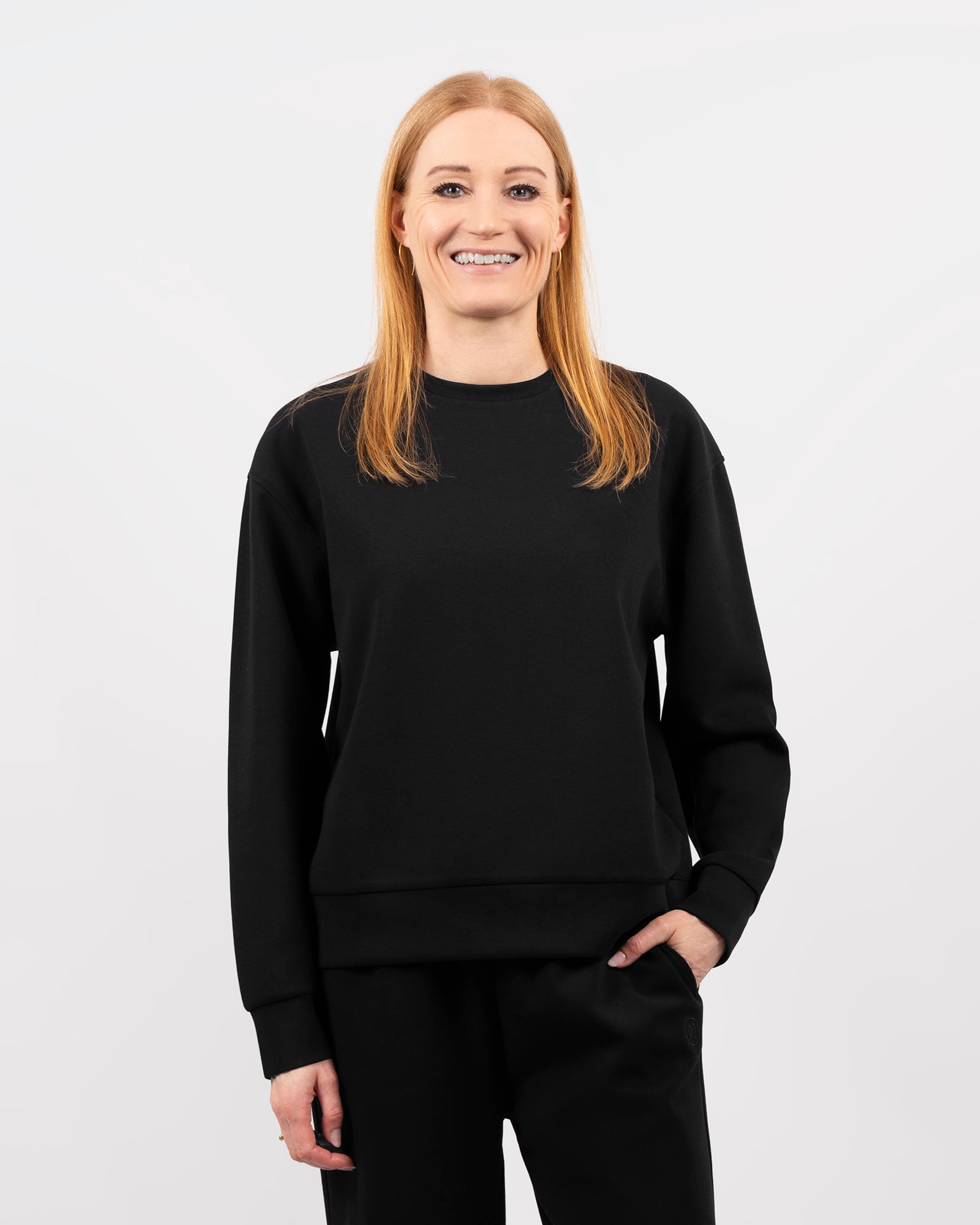 Emma Ultrasoft Black Sweatshirt