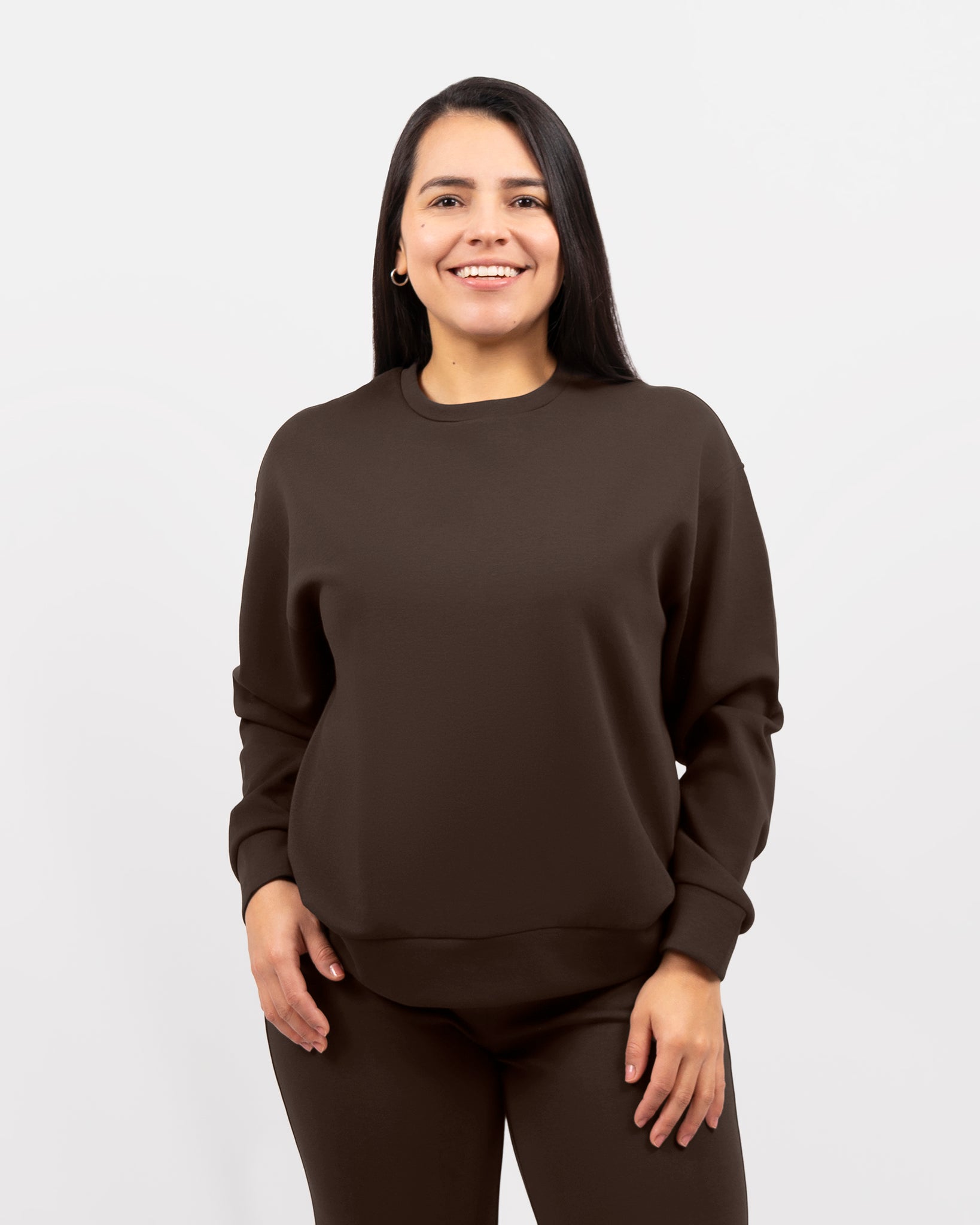 Emma Ultrasoft Mocha Brown Sweatshirt
