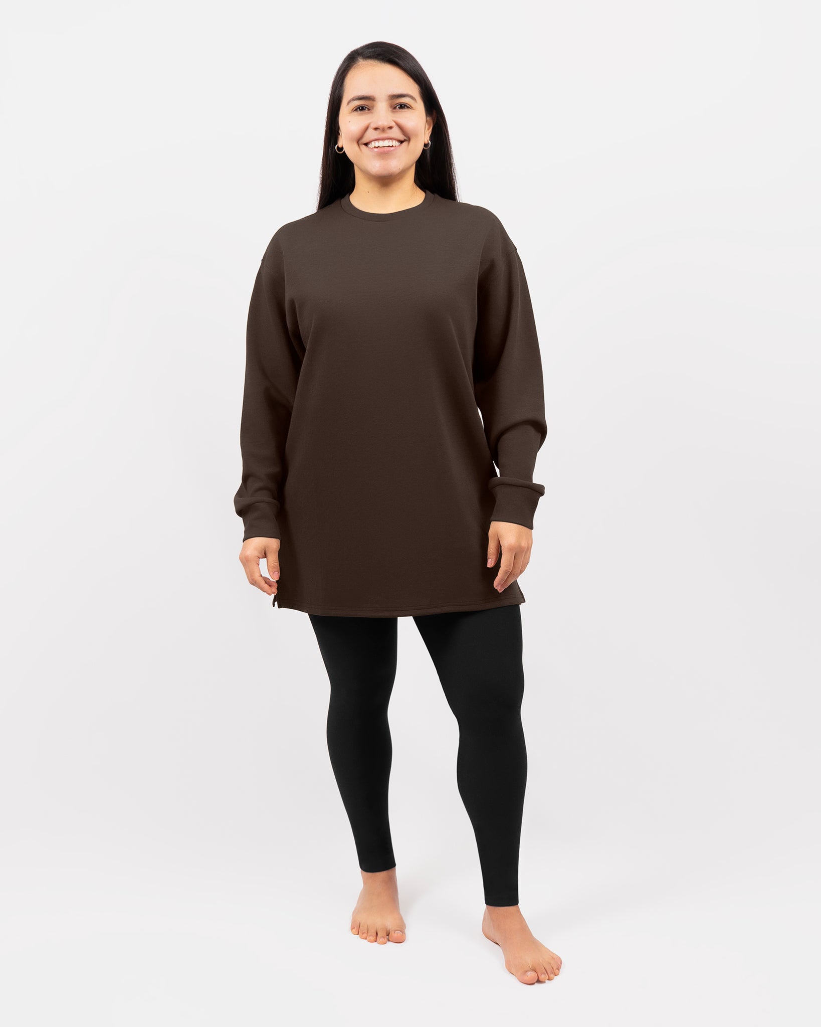 Emma Ultrasoft Mocha Brown Tunic