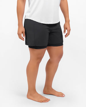Freya 2-in-1 Deep Grey Shorts