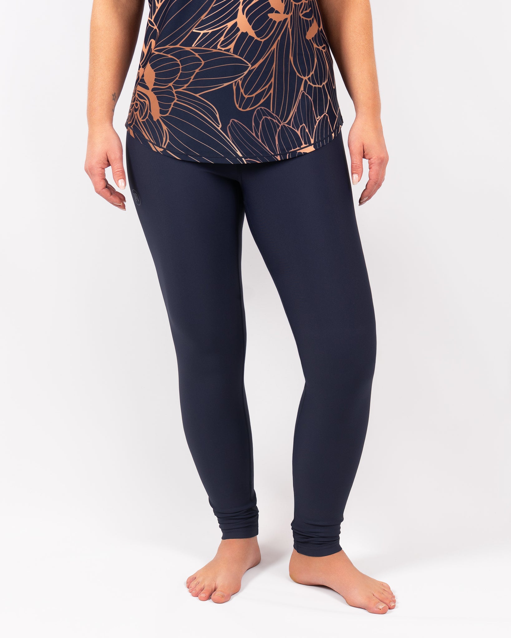 Hope Deep Blue Leggings Without Pockets