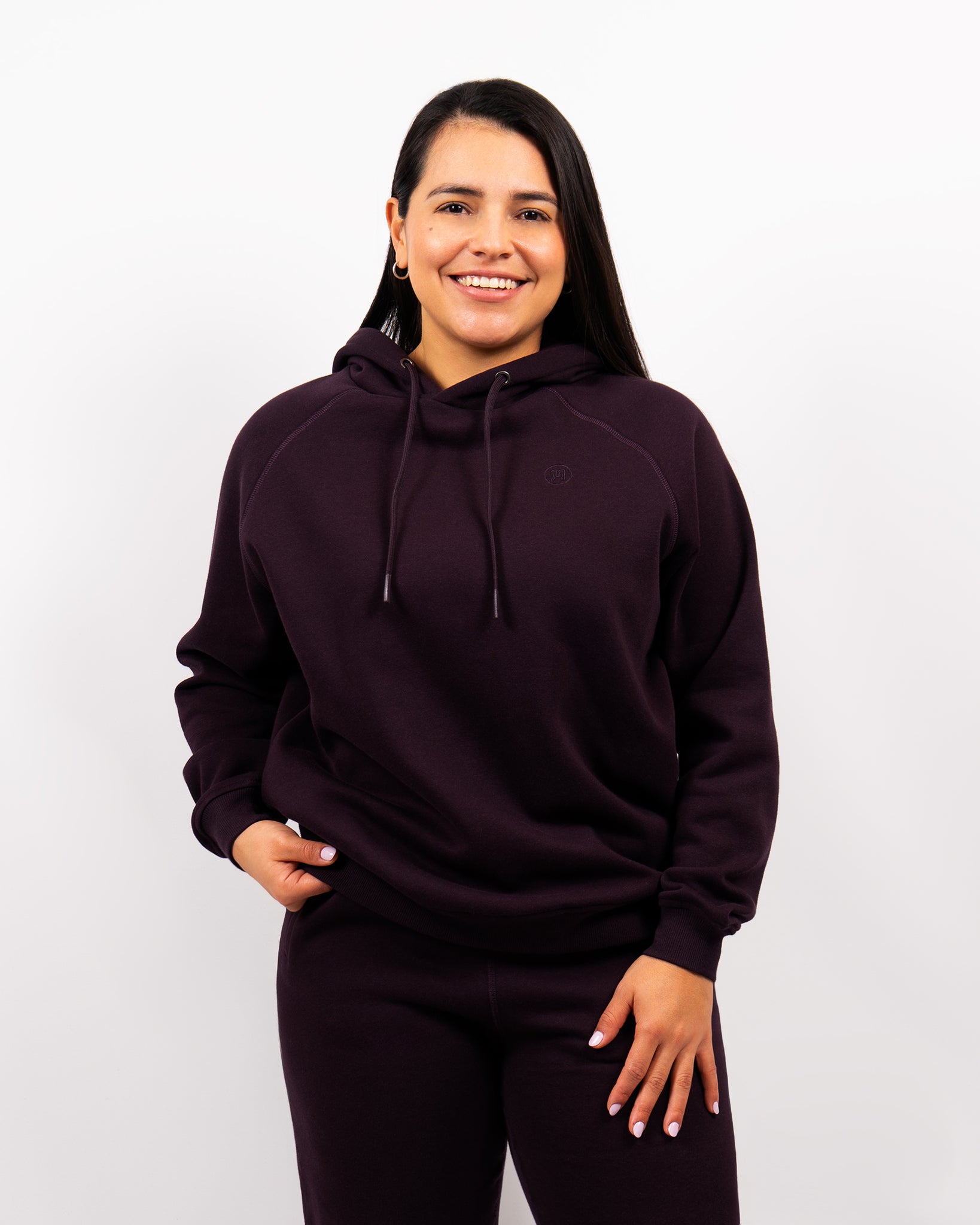 Ida Classic Deep Plum Hoodie
