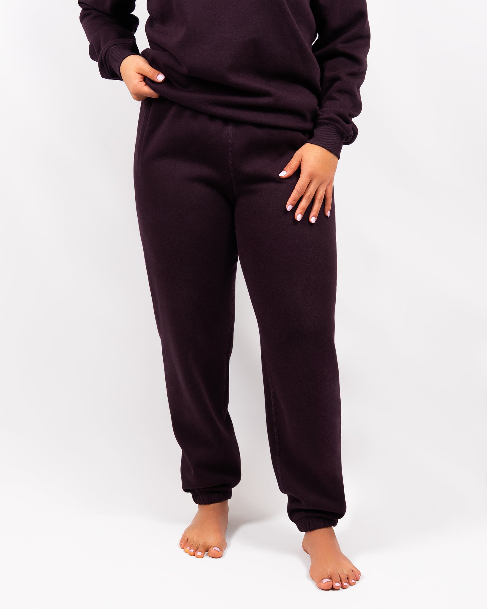 Ida Classic Deep Plum Sweatpants