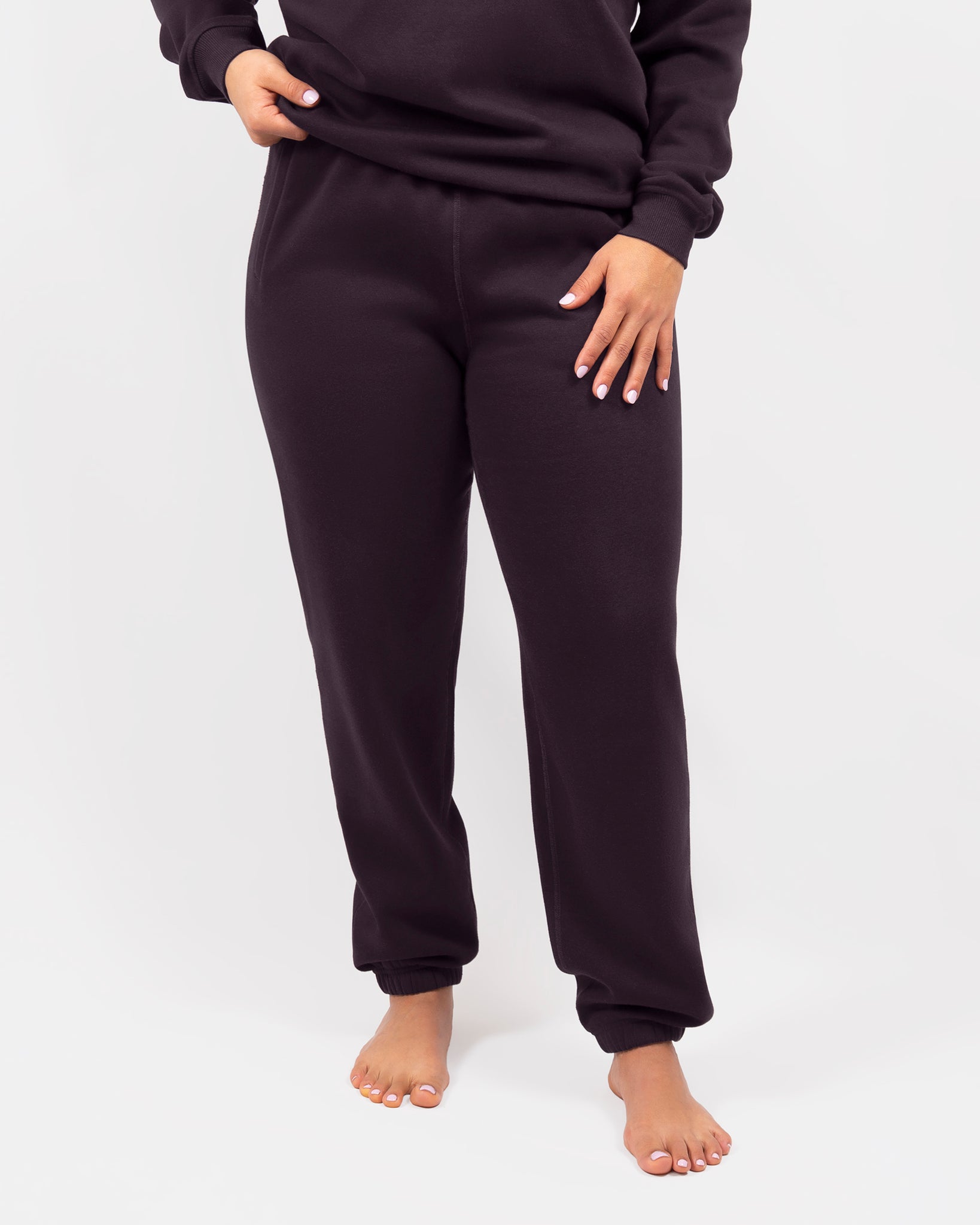 Ida Classic Deep Plum Sweatpants