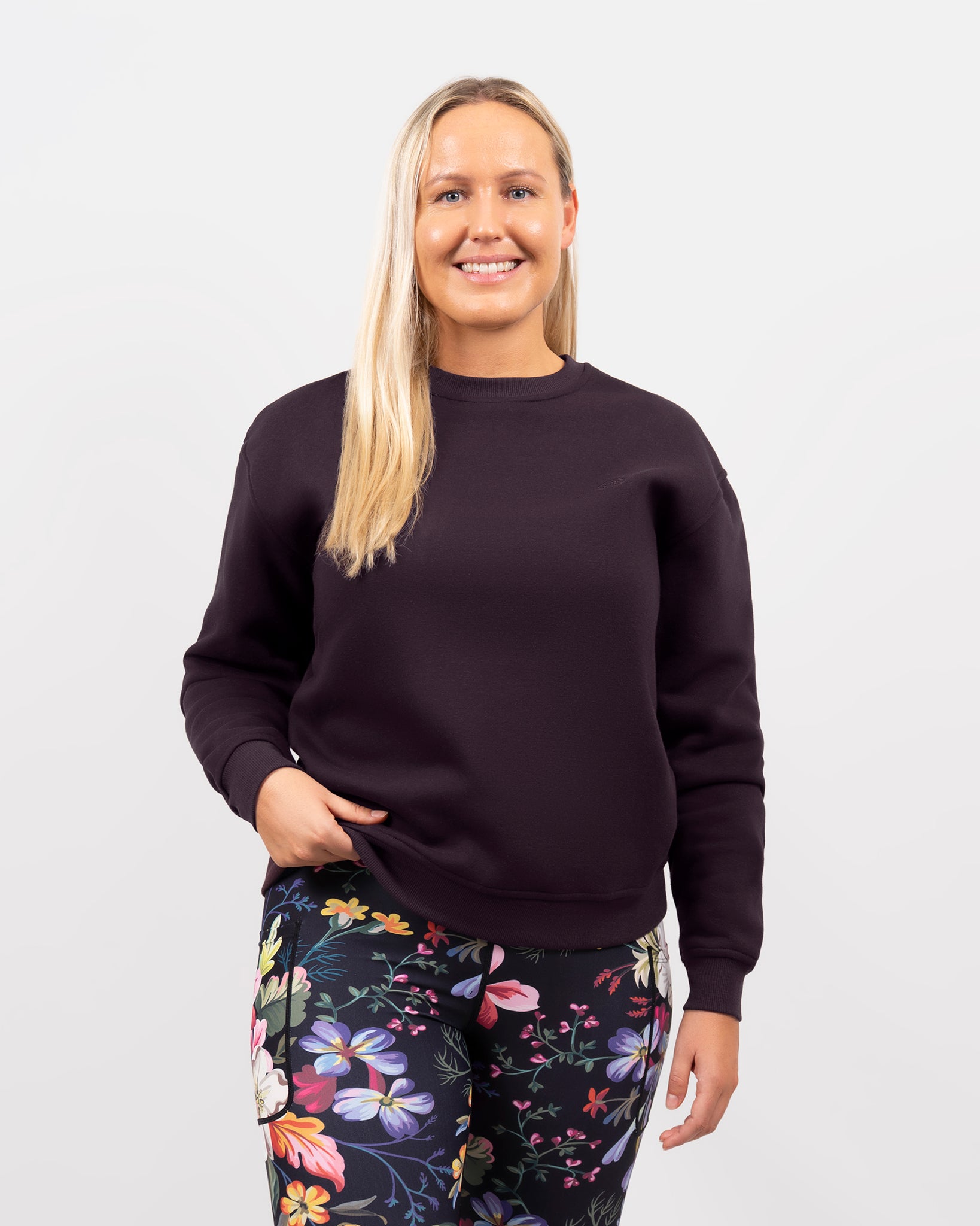 Ida Classic Deep Plum Sweatshirt