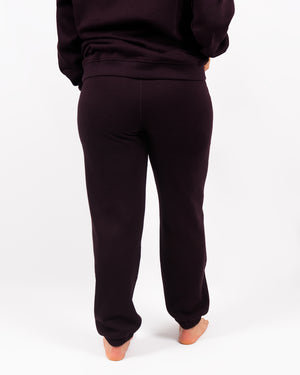 Ida Classic Deep Plum Sweatpants