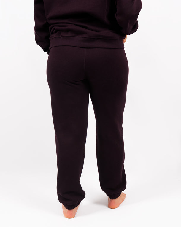 Ida Classic Deep Plum Sweatpants