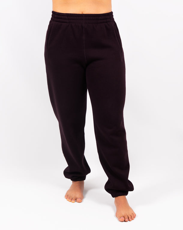 Ida Classic Deep Plum Sweatpants