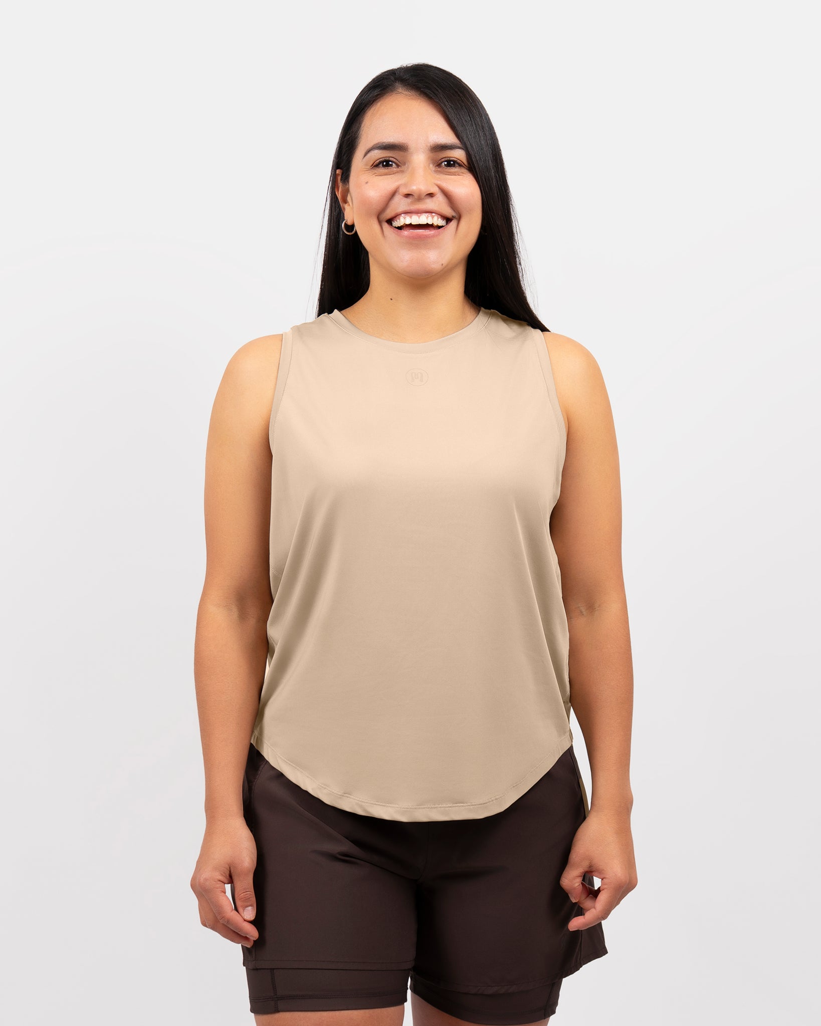 Lea Beige Sports Top
