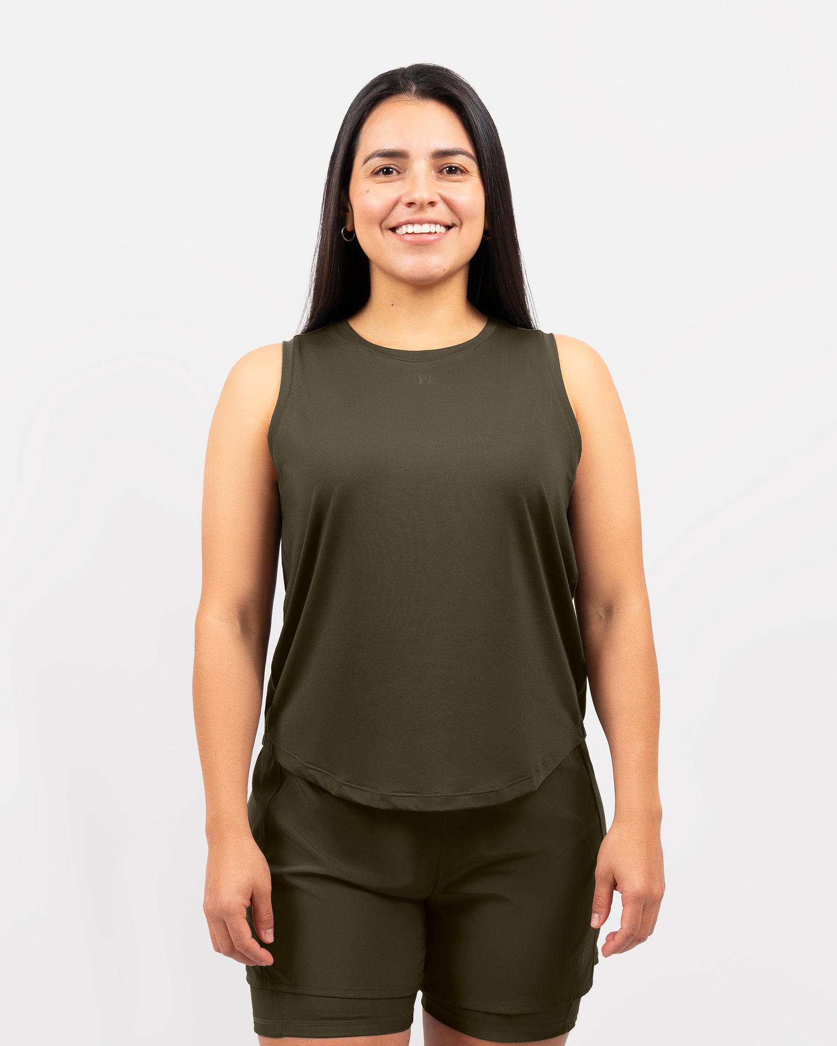 Lea Deep Olive Sports Top