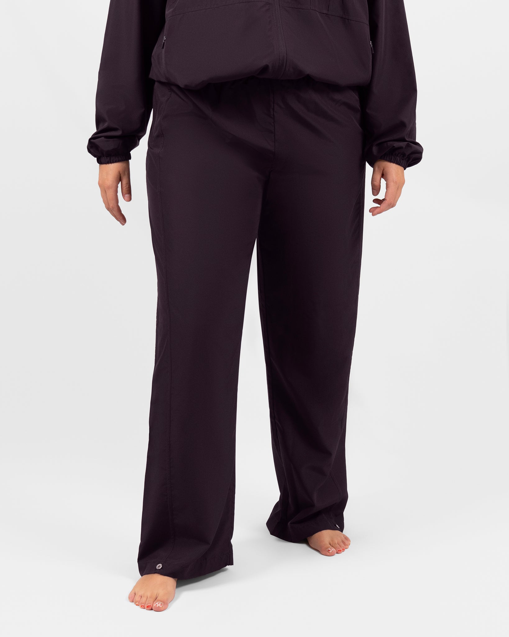 Liva Deep Plum Track Straight Pants