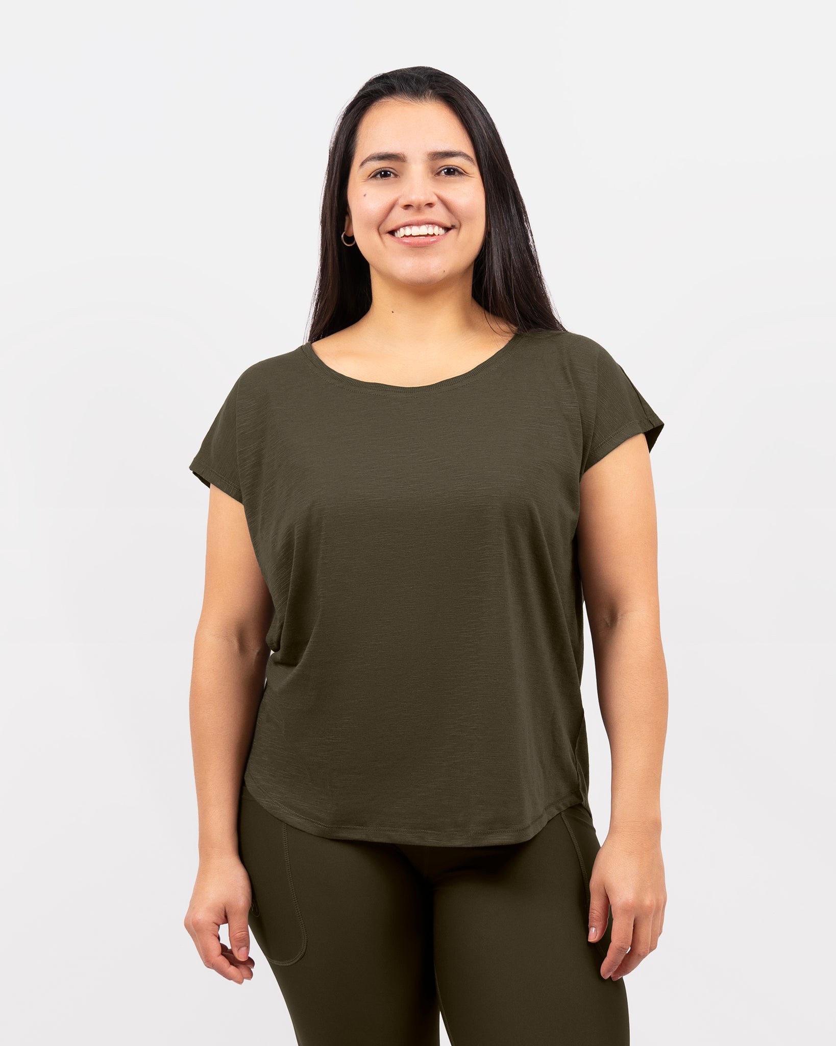 Marley Relaxed Deep Olive T-Shirt