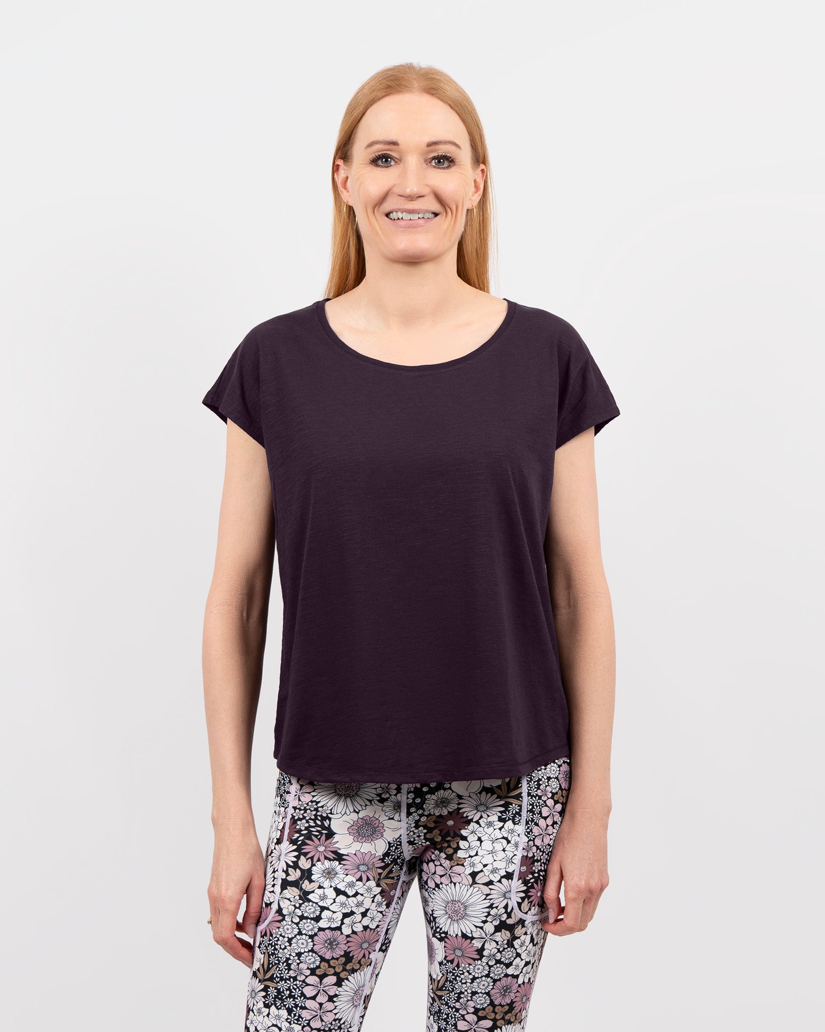 Marley Relaxed Deep Plum T-Shirt