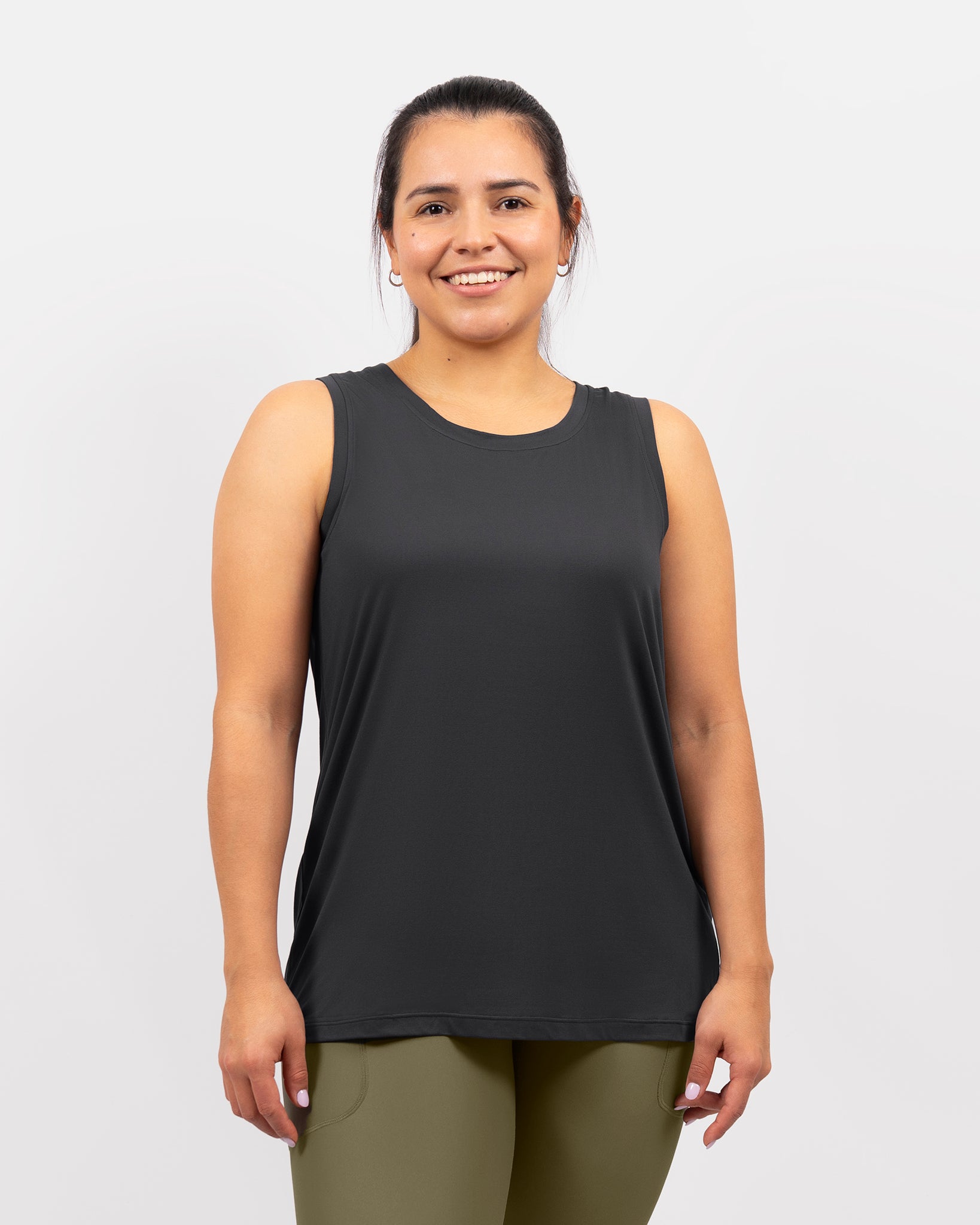 Mira Oversized Deep Grey Top