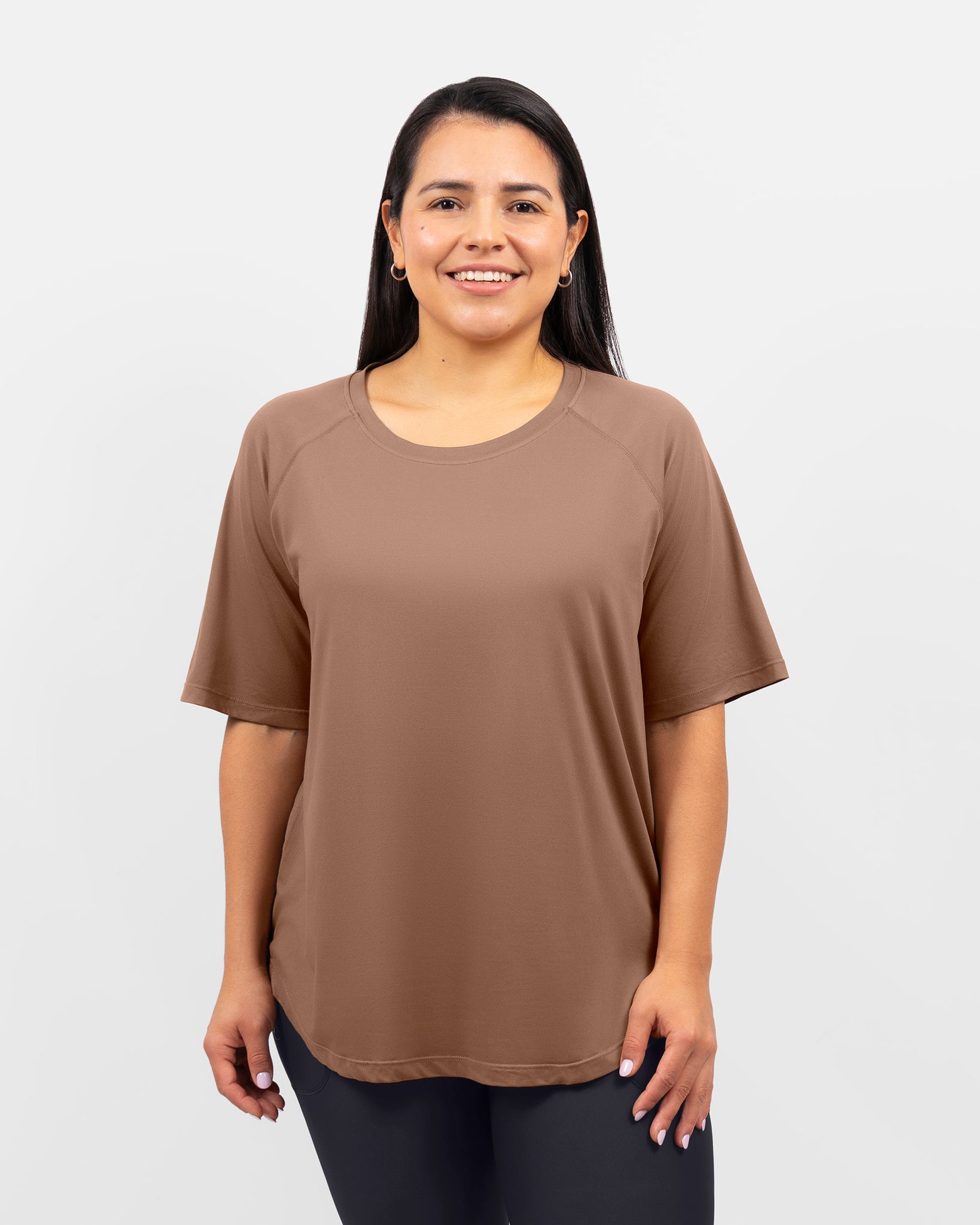 Mira Oversized Latte T-Shirt