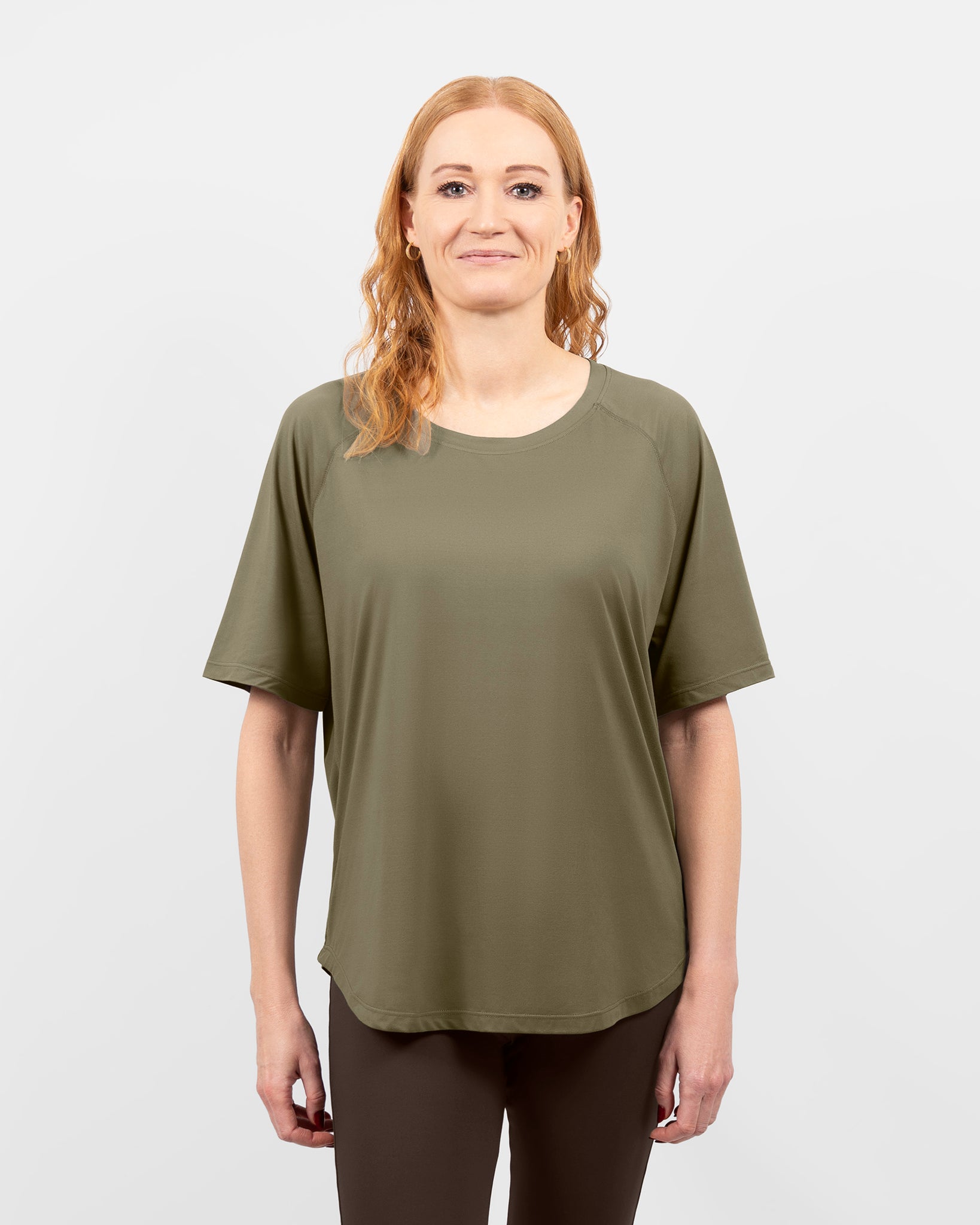 Mira Oversized Dusty Green T-Shirt