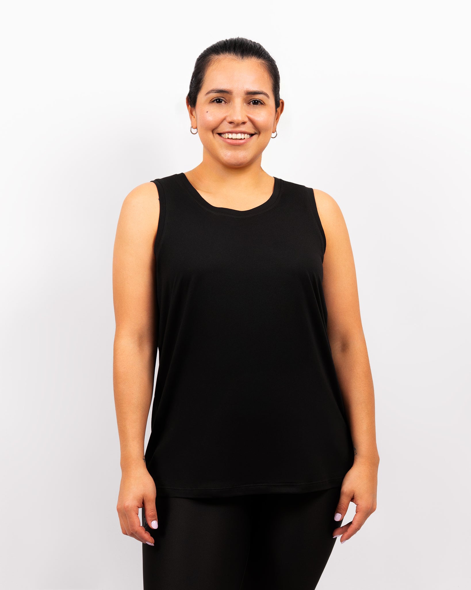 Mira Oversized Black Top