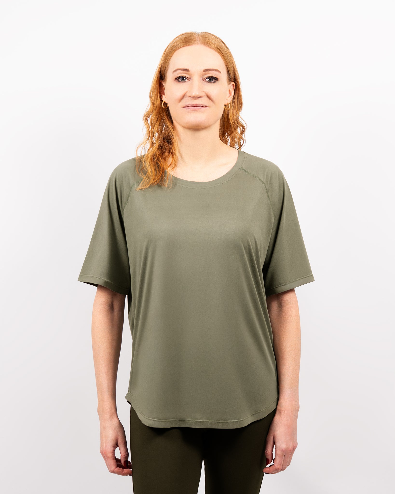 Mira Oversized Dusty Green T-Shirt