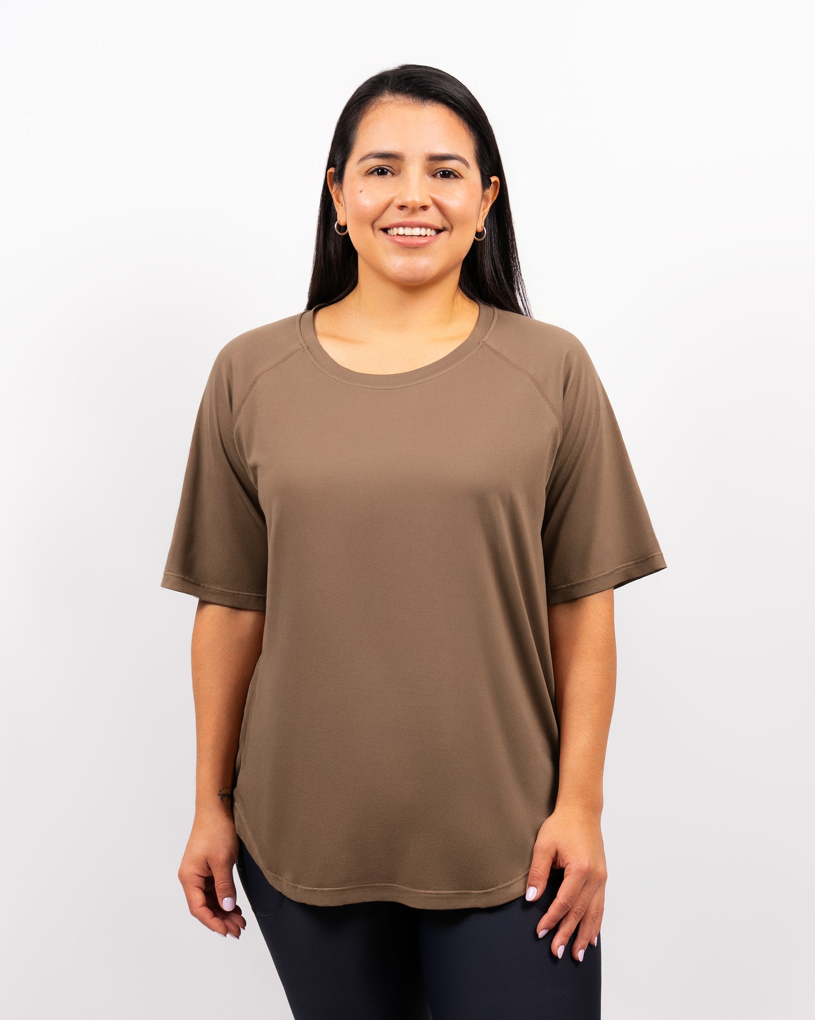 Mira Oversized Latte T-Shirt