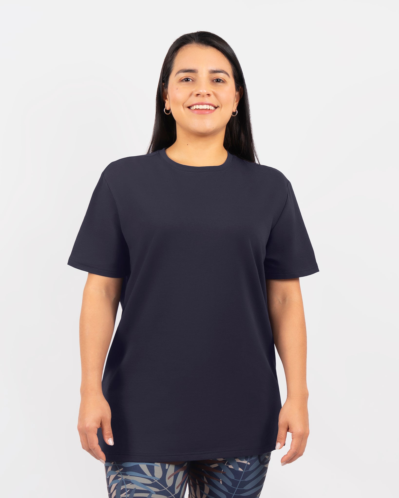 Naomi Everyday Deep Blue Long T-Shirt