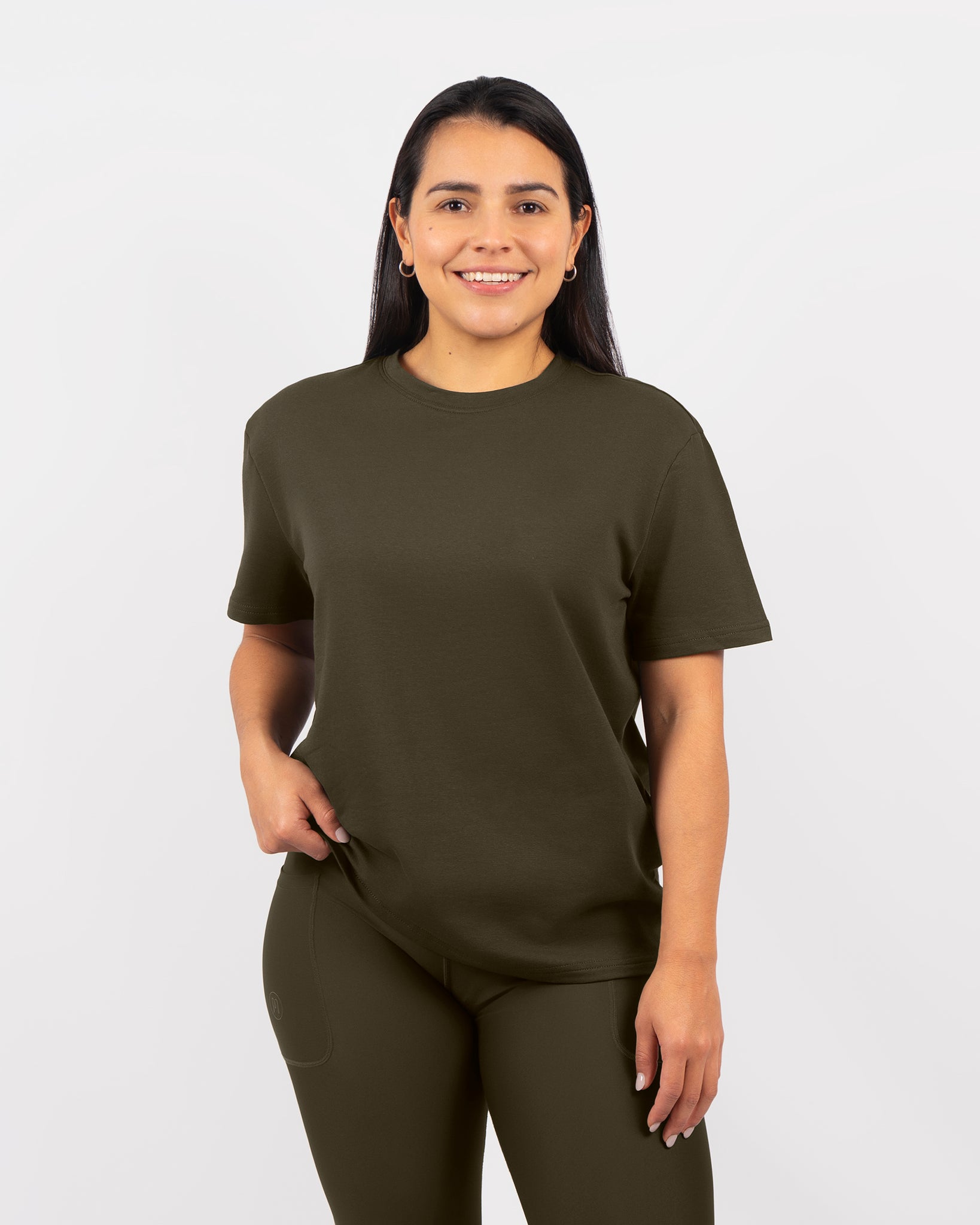 Naomi Everyday Deep Olive T-Shirt