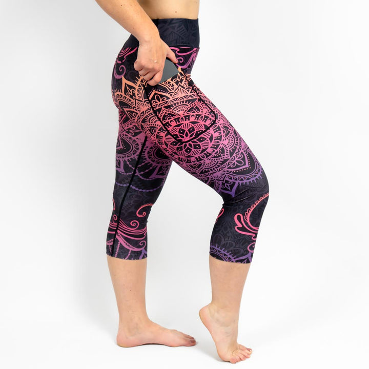 Signature Peach Mandala Capri