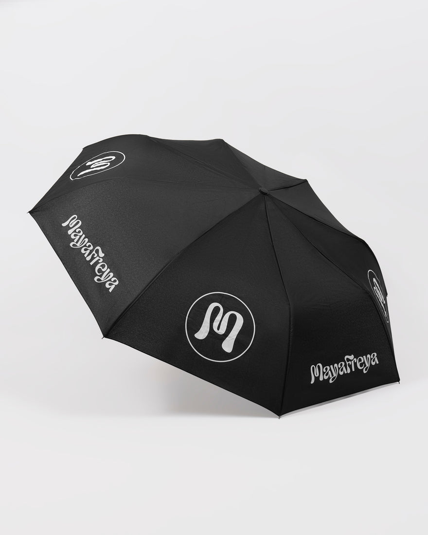 Rainia Black Umbrella