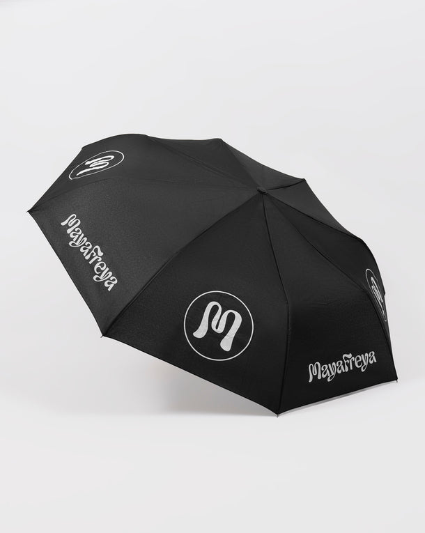 Rainia Black Umbrella