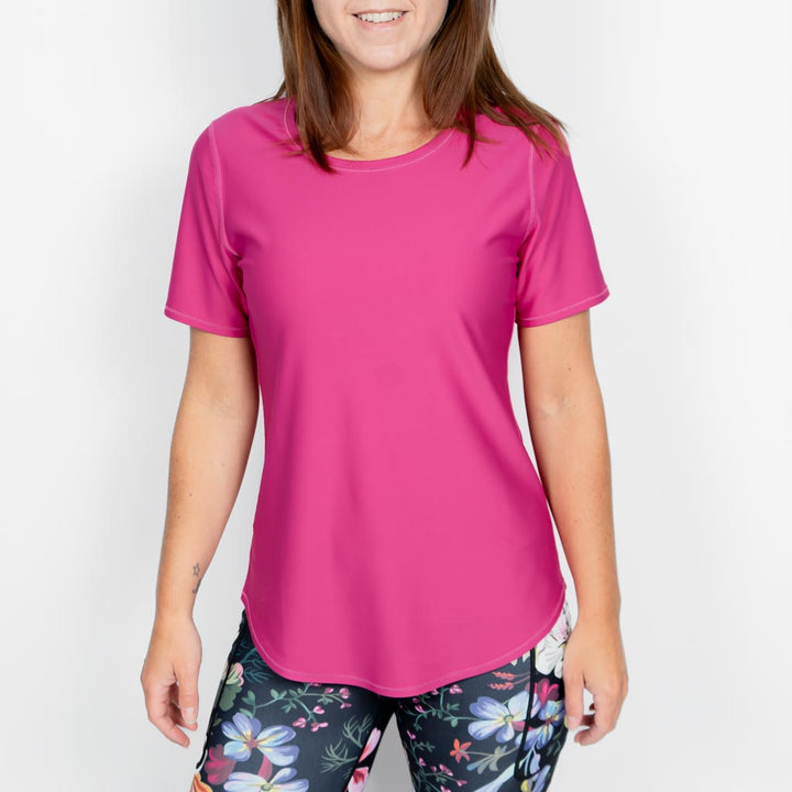 Vigga Fitted Raspberry T-Shirt