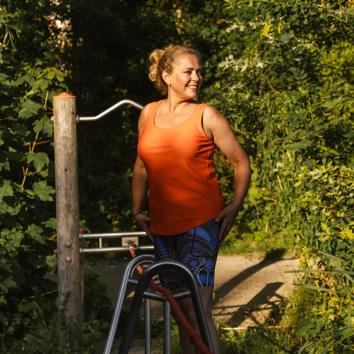 Vigga Fitted Orange Top