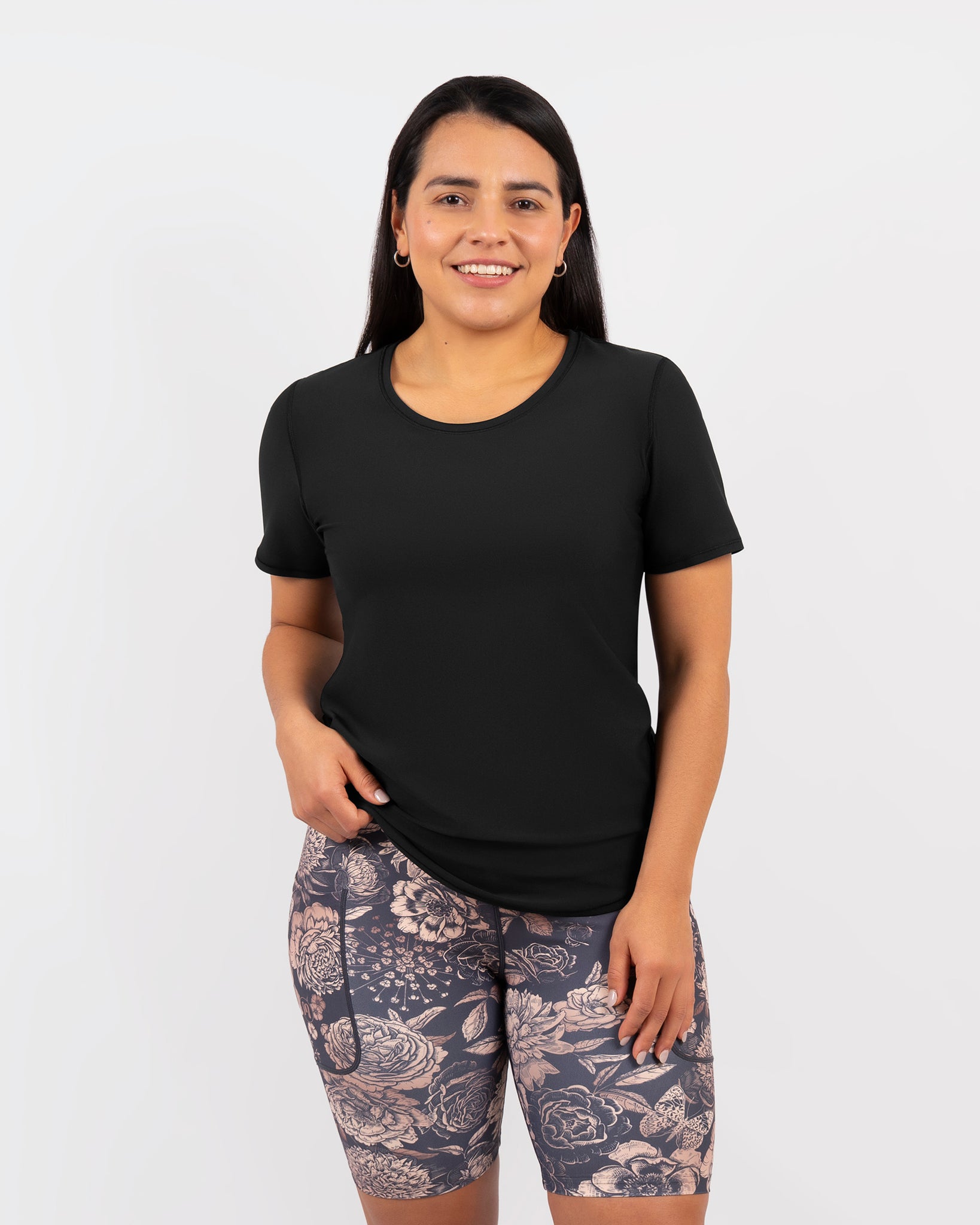 Vigga Fitted Black T-Shirt