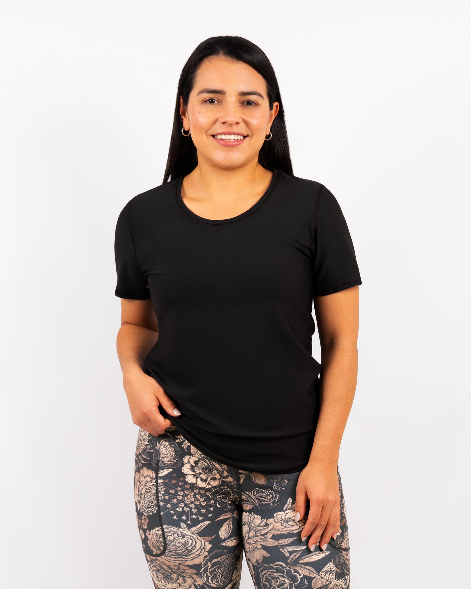 Vigga Fitted Black T-Shirt