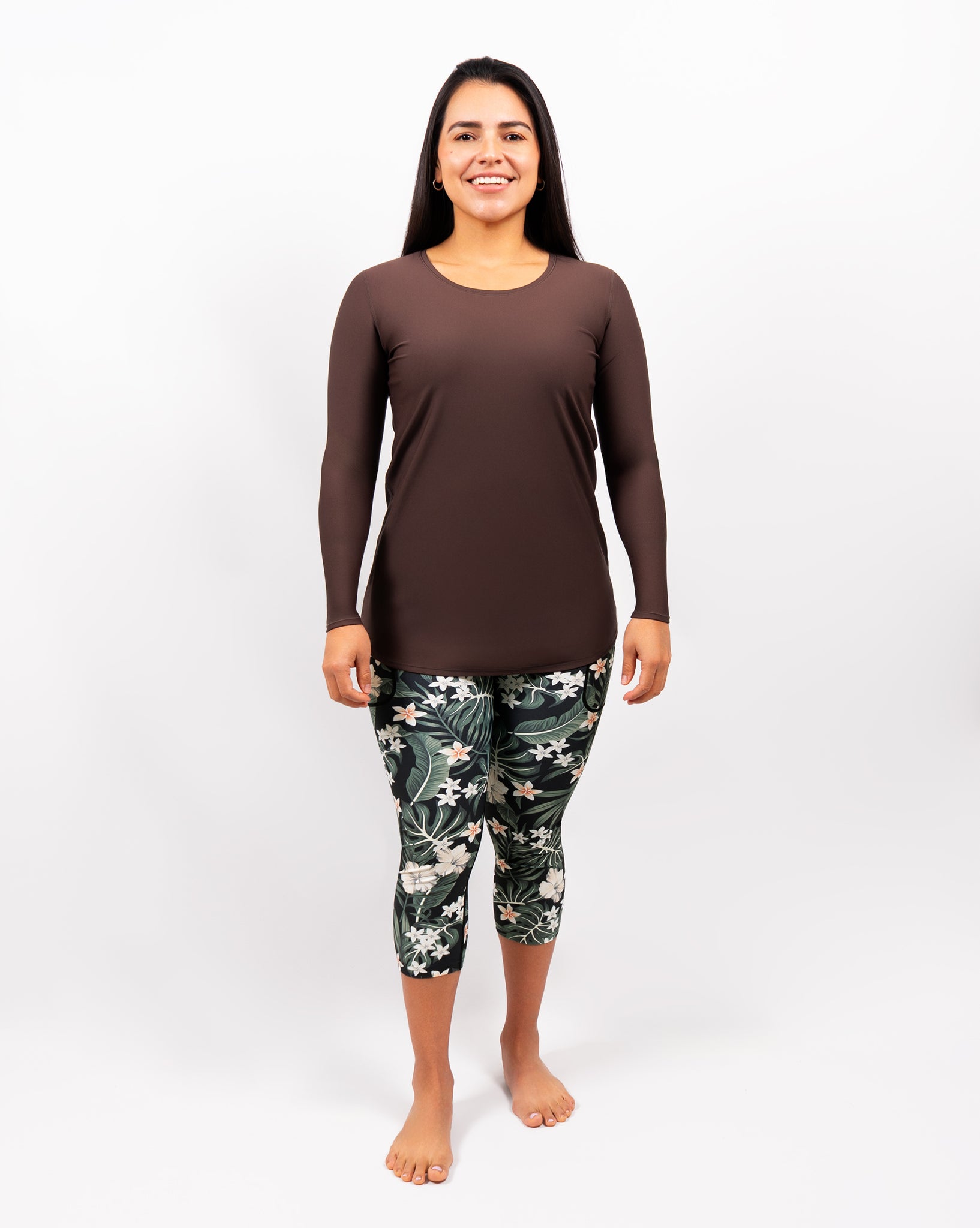 Vigga Fitted Brown Long-Sleeve - Extra Length