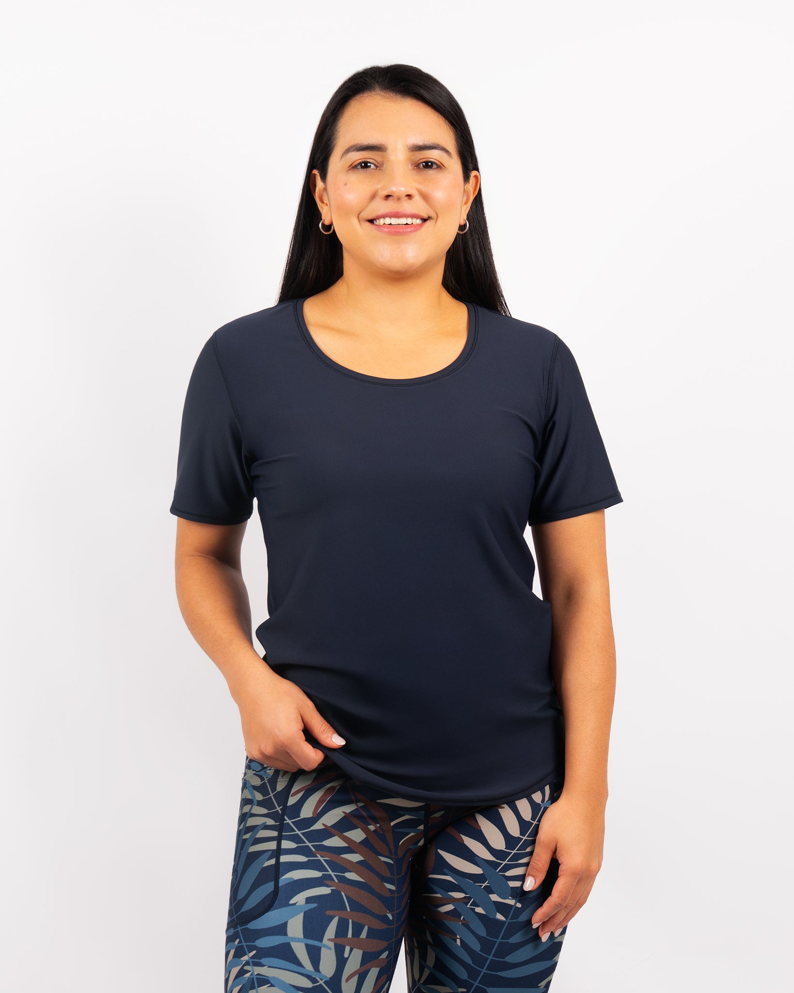 Vigga Fitted Deep Blue T-Shirt