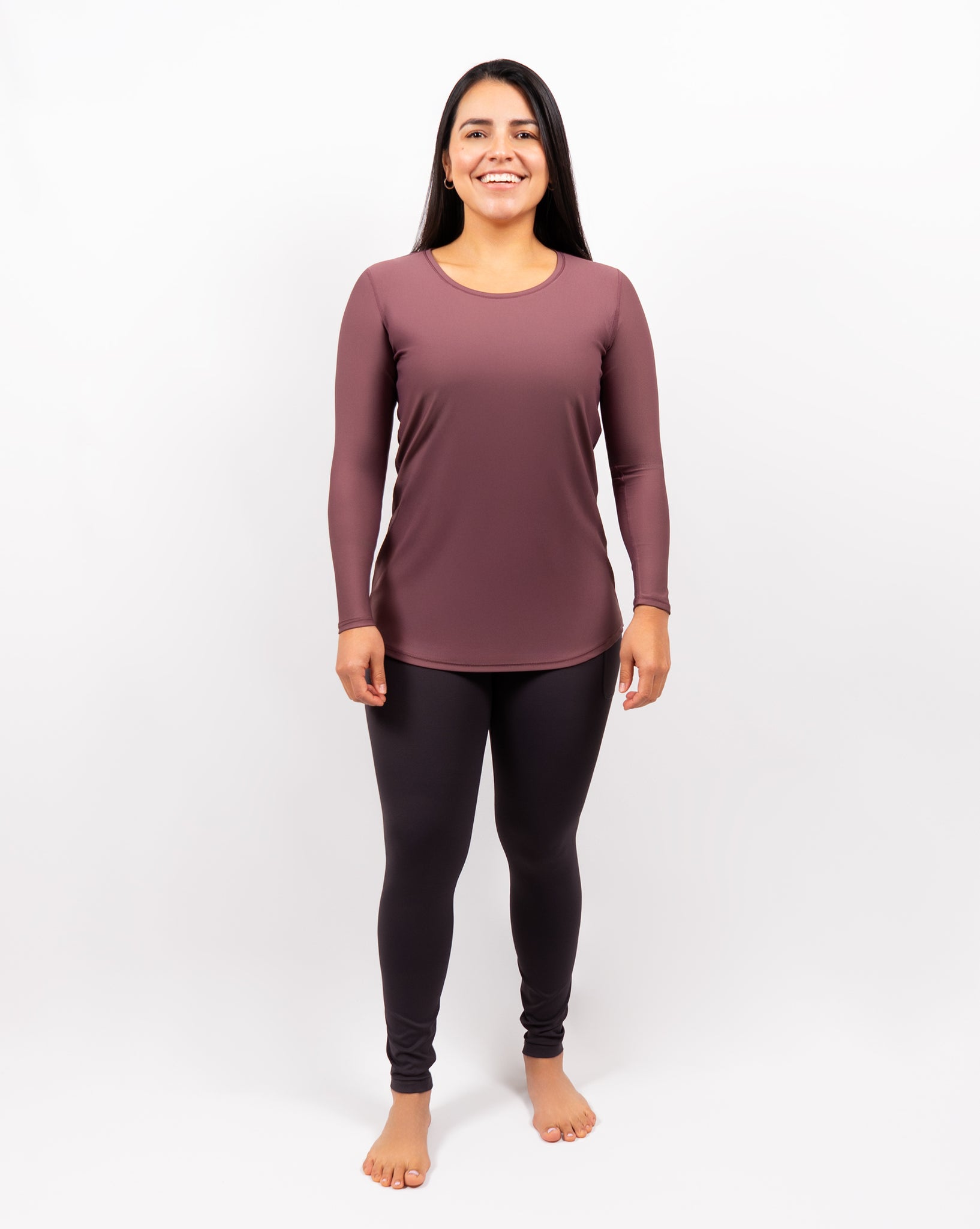 Vigga Fitted Dusty Rose Long-Sleeve - Extra Length
